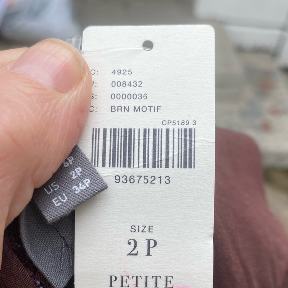 By Anthropologie Brocade Midi Elegant Brown Patterned Skirt NWT 2P - Picture 10 of 16